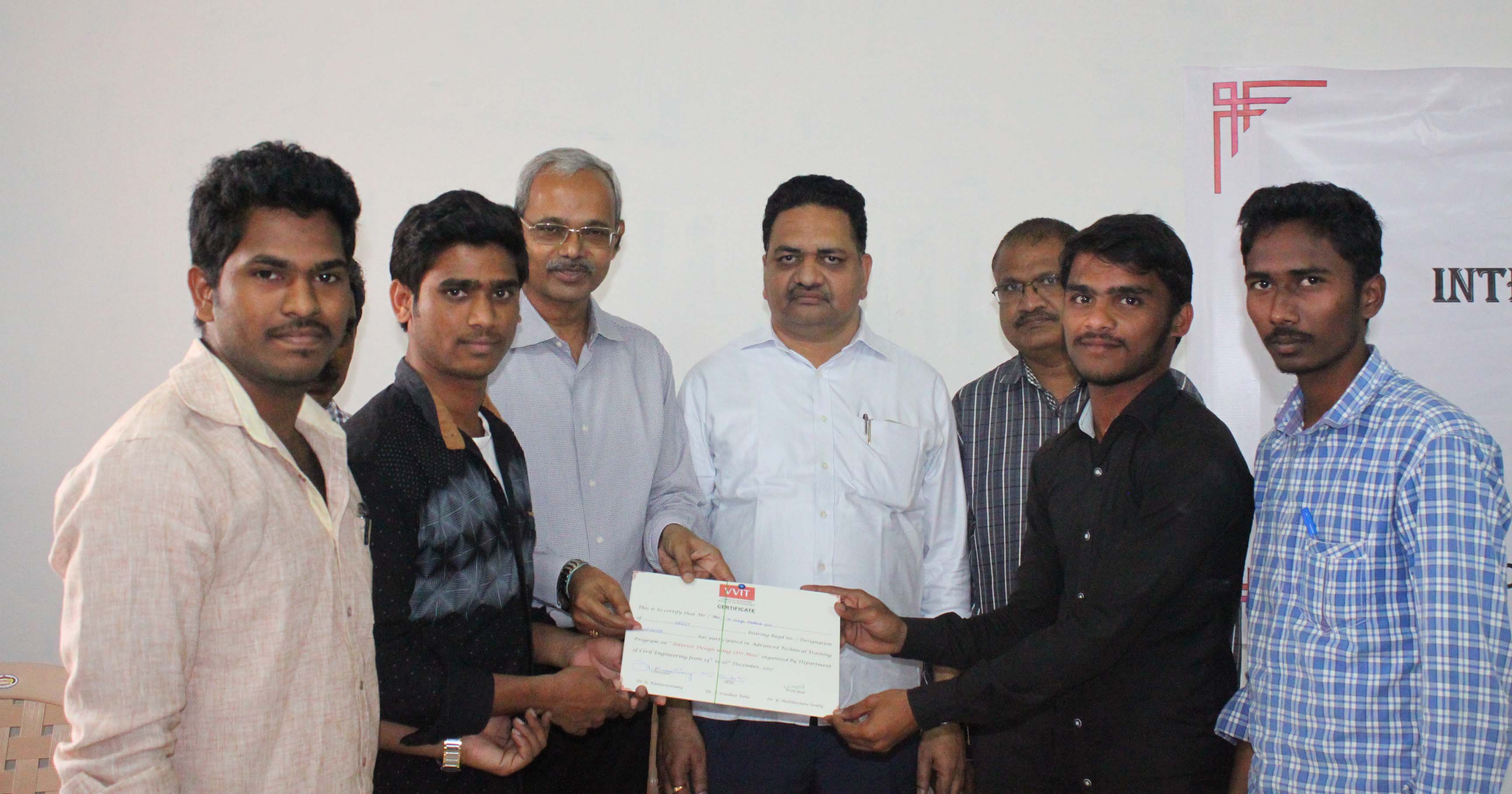 vasireddy vidyasagar giving away certificates to participants