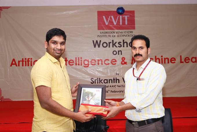felicitation to srikanth varma by Dr.R.Eswaraiah