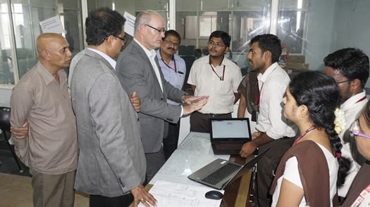 Prof. Gregory Collier interaction with students of VVIT min